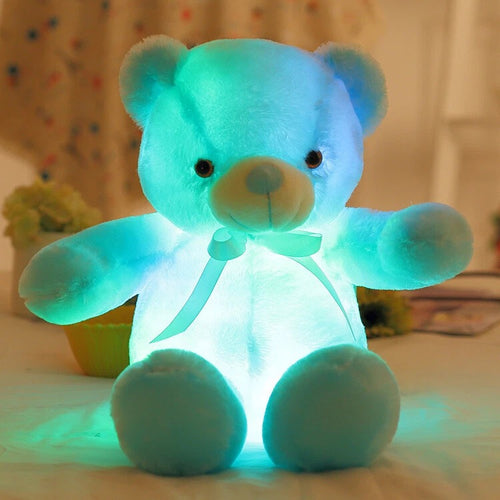 Kissen，LED，Bunte，Bären，Plüsch，Deko，Kissen，mit，LED，Farbwechsel，Leuchtkissen